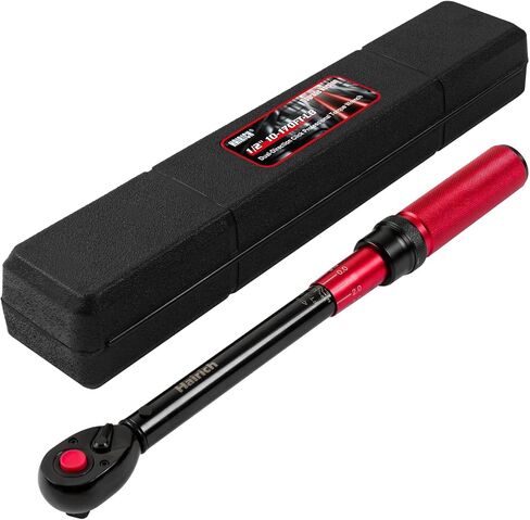 Hairich Torque Wrench, 1/2 Inch Drive Click Torque Wrench, Dual-direction Torque Wrenches 10-170.0ft.lb/13.60-230.5Nm, 72-tooth with Dual Range Scales, ±3% High Precision For Car in Kuwait