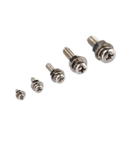 320 Pcs Cross Round Head Machine Screw Nut and Washer Assortment Kit, M2 M2.5 M3 M4 M5 Assorted Nuts and Bolts Set, with Plastic Storage Case in Kuwait