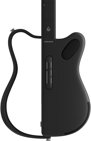 LAVA GENIE Stringless Guitar with Travel Case Black Bundle with Rok-It Tripod Guitar Stand, Goby Labs Microphone Sanitizer in Kuwait