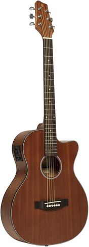 Stagg 6 String Acoustic-Electric Guitar, Right, Natural (SA25 ACE MAHO) in Kuwait