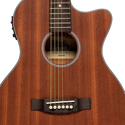 Stagg 6 String Acoustic-Electric Guitar, Right, Natural (SA25 ACE MAHO) in Kuwait