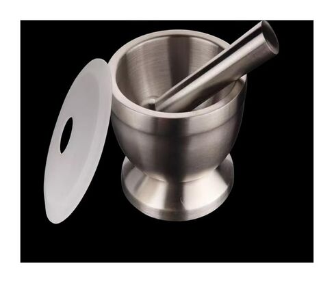 1pcs Steel Mortar Lab innner dia85mm/98mm Mortar and Triturator for Medicinal Materials(98mm Big) in Saudi Arabia