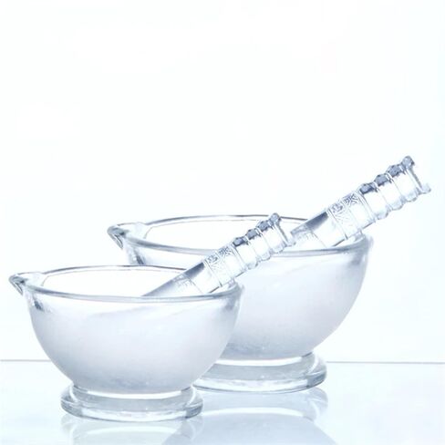 1pcs Lab Diameter 60mm to 180mm Glass Mortar and Pestle Glass Mortar Bowl Size Available(120mm) in Saudi Arabia