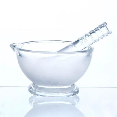 1pcs Lab Diameter 60mm to 180mm Glass Mortar and Pestle Glass Mortar Bowl Size Available(120mm) in Saudi Arabia