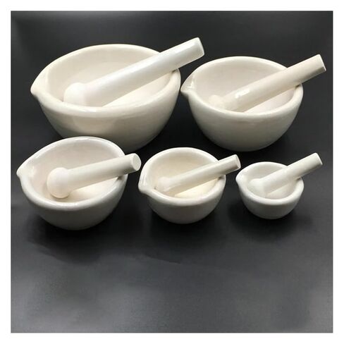 1PCS 60mm 80mm 100mm 130mm 160mm Lab Porcelain Mortar and Pestle White Mixing Grinding Bowl Set(80mm) in Saudi Arabia