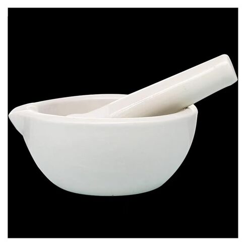 1PCS 60mm 80mm 100mm 130mm 160mm Lab Porcelain Mortar and Pestle White Mixing Grinding Bowl Set(130mm) in Saudi Arabia