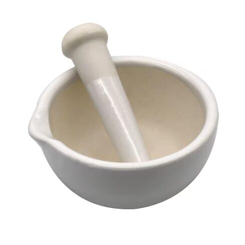 2pcs/lot Lab Ceramic Mortar and Pestle Set for Mixing and Grinding(13cm) in Saudi Arabia