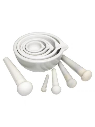 2pcs/lot Lab Ceramic Mortar and Pestle Set for Mixing and Grinding(13cm) in Saudi Arabia