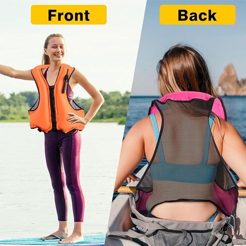 Kayaking Vest Quick Inflation Design Portable Lightweight for River Lake Coastal Paddling Outdoor Water Activities in Kuwait