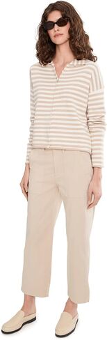 Liverpool Los Angeles 26" High-Rise Utility Crop Straight Leg Pants with Side Waistband Tabs in Kuwait