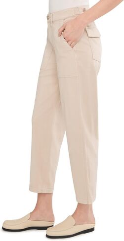 Liverpool Los Angeles 26" High-Rise Utility Crop Straight Leg Pants with Side Waistband Tabs in Kuwait