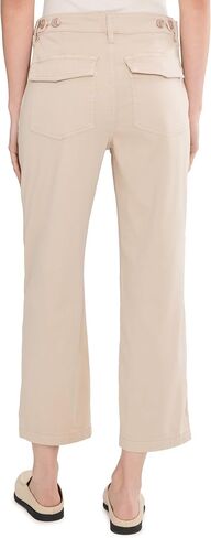 Liverpool Los Angeles 26" High-Rise Utility Crop Straight Leg Pants with Side Waistband Tabs in Kuwait