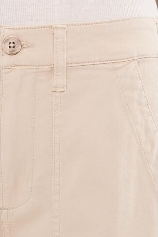 Liverpool Los Angeles 26" High-Rise Utility Crop Straight Leg Pants with Side Waistband Tabs in Kuwait