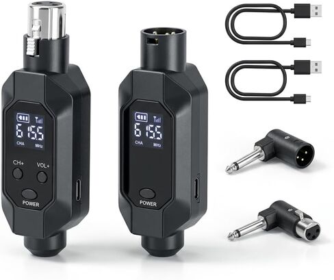 جهاز إرسال واستقبال لاسلكي XLR، جهاز استقبال إرسال لاسلكي XLR بطول 500 قدم مع قنوات 2 × 30، محول لاسلكي لميكروفون ديناميكي لخلاط PA، الكنيسة، المسرح in Kuwait