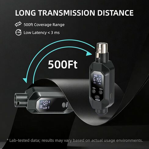 جهاز إرسال واستقبال لاسلكي XLR، جهاز استقبال إرسال لاسلكي XLR بطول 500 قدم مع قنوات 2 × 30، محول لاسلكي لميكروفون ديناميكي لخلاط PA، الكنيسة، المسرح in Kuwait