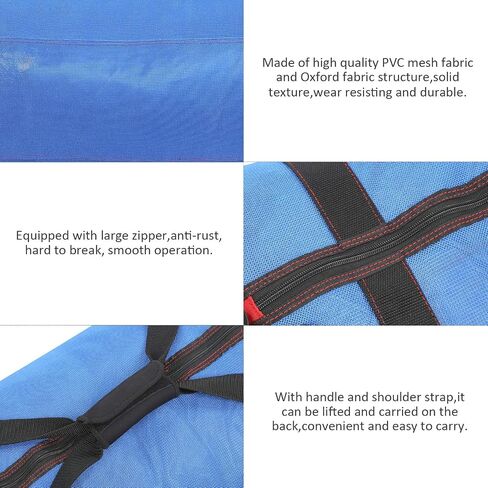 Diving Storage Bag Diving Storage Mesh Shoulder Bag Pack Handbag Equipment for Flipper Wet Clothes PVC Oxford in Kuwait