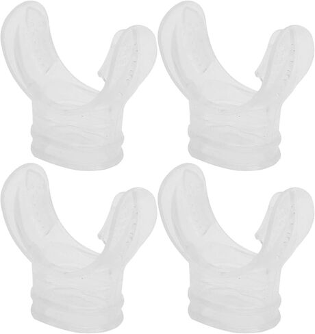 Snorkel Nozzle Silicone Diving Equipment Set for Deep Sea Diving U-shaped Mouth for Comfortable Use 4 Pieces for Diving Secondary Head 35mm Breathing Tube in Kuwait