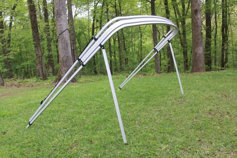 Vortex Burgundy Square Tube Frame 4 Bow Pontoon/Deck Boat Bimini TOP 10' Long, 97-103 in Kuwait