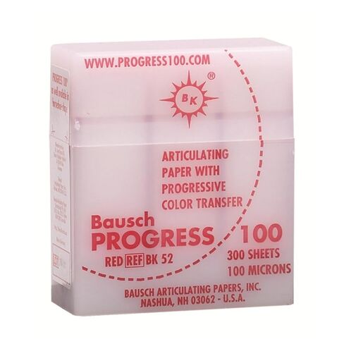 موزع Bausch BK52 Progress 100، بلاستيك، أحمر (عبوة من 300 قطعة) in Kuwait