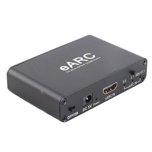 Naroote EARC ARC مستخرج الصوت، واجهة الوسائط المتعددة عالية الدقة محول إخراج بصري 3.5 مم مع التحكم في مستوى الصوت، مستخرج الصوت، مثالي لمكبر صوت HDTV in Kuwait