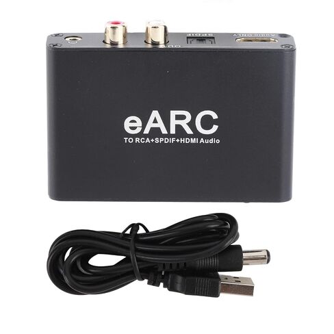 Naroote EARC ARC مستخرج الصوت، واجهة الوسائط المتعددة عالية الدقة محول إخراج بصري 3.5 مم مع التحكم في مستوى الصوت، مستخرج الصوت، مثالي لمكبر صوت HDTV in Kuwait