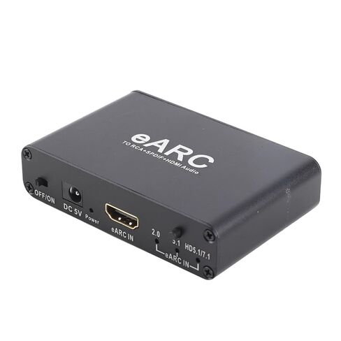 Naroote EARC ARC مستخرج الصوت، واجهة الوسائط المتعددة عالية الدقة محول إخراج بصري 3.5 مم مع التحكم في مستوى الصوت، مستخرج الصوت، مثالي لمكبر صوت HDTV in Kuwait