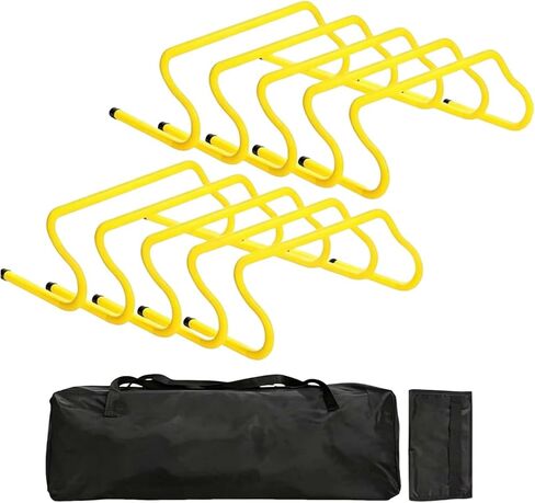 Qianly Detachable Agility Hurdle Portable Kids Agility Hurdle Storage Bag Included for Soccer Training Outdoor in Kuwait