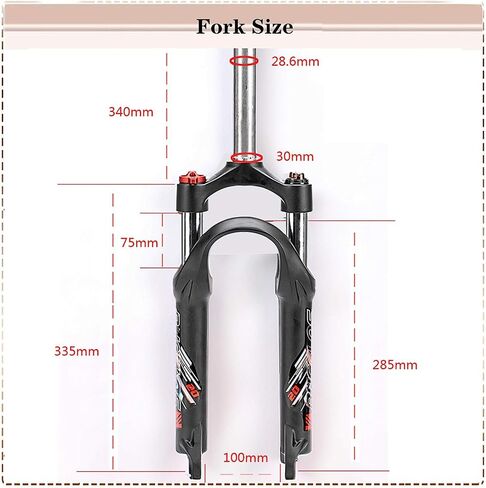 BUCKLOS 20 inch QR 9mm Straight Coil Folding Bike Suspension Fork &Bike Fork Star Nut Setting Install Tool with Star Nuts Introductory Version in Kuwait