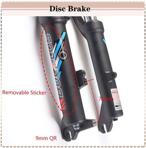 BUCKLOS 20 inch QR 9mm Straight Coil Folding Bike Suspension Fork &Bike Fork Star Nut Setting Install Tool with Star Nuts Introductory Version in Kuwait