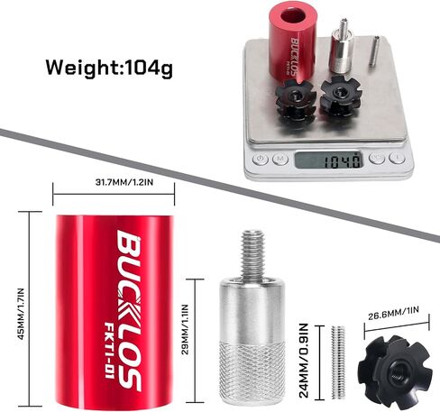 BUCKLOS 20 inch QR 9mm Straight Coil Folding Bike Suspension Fork &Bike Fork Star Nut Setting Install Tool with Star Nuts Introductory Version in Kuwait