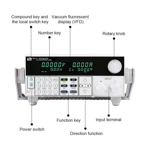 Power Quality Analyzer, DC Electronic Load Tester Single Channel IT8512A Plus 0-150V/0-30A/0-300W Battery Measuring Instruments in Saudi Arabia