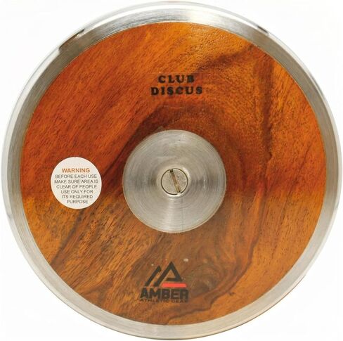 Amber Fight Gear Precision Wood Club Discus Balanced, Stable, Versatile Thrower's Companion Perfect for Track & Field Training and Competition in Kuwait