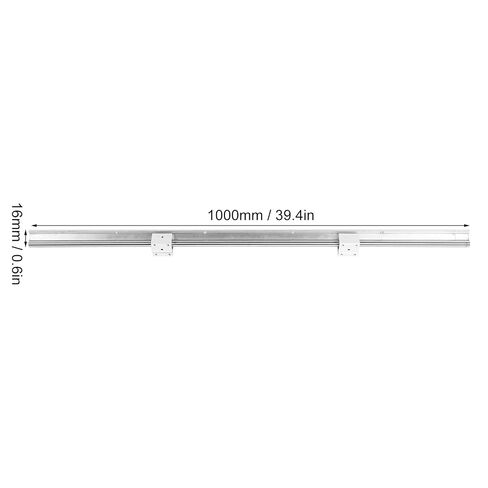 Linear Rail Shaft Bearing Slide Block SBR16S Guide for CNC Accessories Industry Standard for CNC Milling Machines, Lathes, Machine Tools, Bending Machines, 16mm Slide Rail in Kuwait
