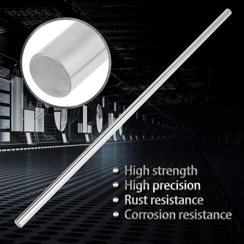 YWBL-WH Bearing Steel Linear Shaft, 10mm Diameter Round Rod for Smooth Linear Motion in Automatic Machinery and Injection Applications (500mm) in Kuwait
