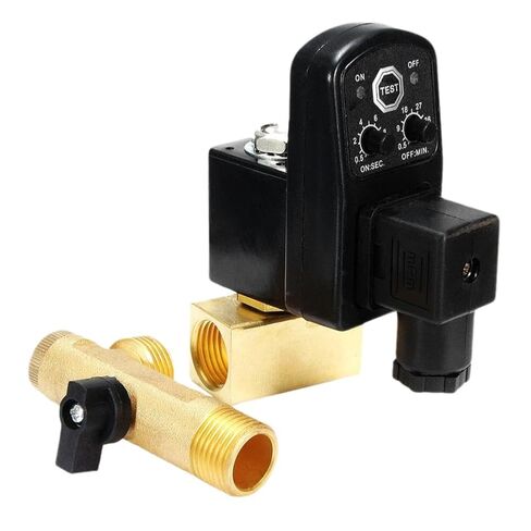 Electronic Timed Air Compressor Gas Tank Automatic Drain with Two Drain Methods in Kuwait
