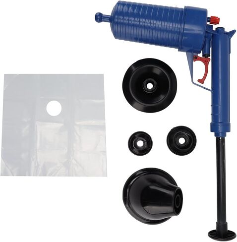 Fafeicy Air Drain, High Pressure Air Cistol with Blue Elbow and Safety Valve for Kitchen and Bathroom Use in Kuwait