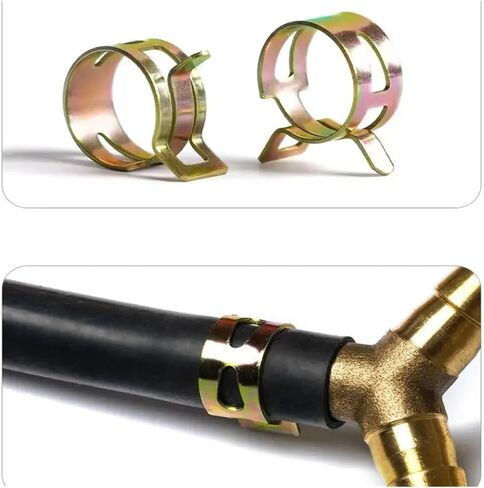 50 Pcs Spring Clips for Fuel, Water, and Air Lines - 5mm to 9mm Hose Pipe Clamps in Saudi Arabia