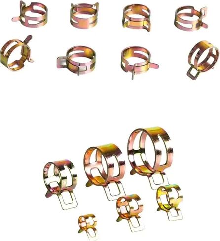 50 Pcs Spring Clips for Fuel, Water, and Air Lines - 5mm to 9mm Hose Pipe Clamps in Saudi Arabia