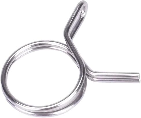 10Pcs Stainless Steel Hose Clamp Set - 5mm-14mm Tube Spring Clips for Fuel Line, Water Pipe, and Automotive Use(10mm 10Pcs) in Saudi Arabia