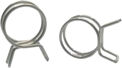 10Pcs Durable Stainless Steel Spring Clips Hose Clamp Assortment Kit for 5mm-12mm Pipe, Fuel Line, Tube - Ideal for Motorcycle and Scooter(12mm) in Saudi Arabia