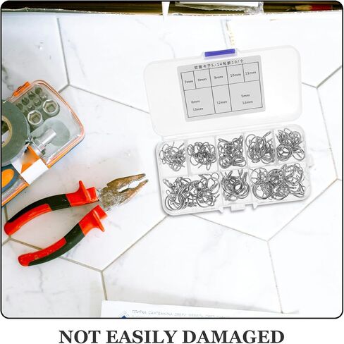 Toddmomy 100pcs High-strength Manganese Steel Spring Hose Clamps for Tubing and Pipes, Inner Diameter 5-14mm, Versatile Line Hose Clamps for Automotive and Workshop Use in Kuwait