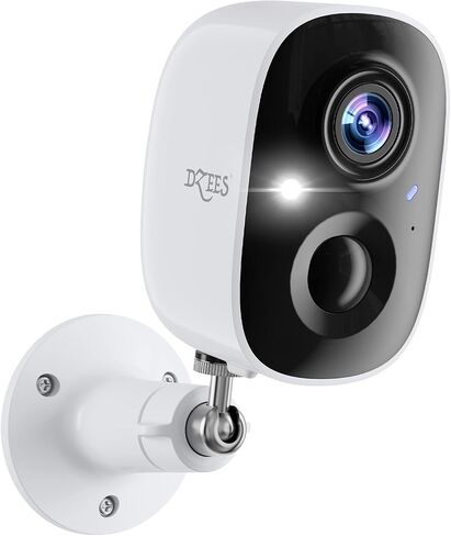 كاميرات الأمان DZEES Wireless Outdoor - Spotlight & Siren ، 2K 3MP Cameras WiFi Cameras for Home Security ، Detection AI Motion ، Color Night Vision ، Talk -Way ، in Kuwait