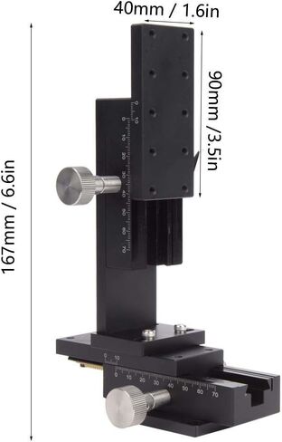 2-Axis XZ Manual Linear Stage, 10?m Resolution Scaled Lifting Platform, DIY Laboratory Equipment Accessories for Scienctic Experimental Industrial Use in Kuwait