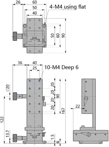 2-Axis XZ Manual Linear Stage, 10?m Resolution Scaled Lifting Platform, DIY Laboratory Equipment Accessories for Scienctic Experimental Industrial Use in Kuwait