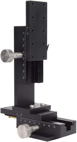 2-Axis XZ Manual Linear Stage, 10?m Resolution Scaled Lifting Platform, DIY Laboratory Equipment Accessories for Scienctic Experimental Industrial Use in Kuwait
