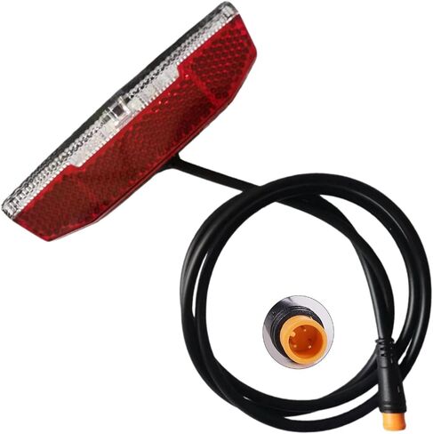 EbikeTaillight 2/3 Pin Waterproof Connector Rack Mount Super Bright LED Warning Rear Light Compatible for 6V-48V Mountain Bike Foldable Bike Night Riding Brake Signal Light in Kuwait
