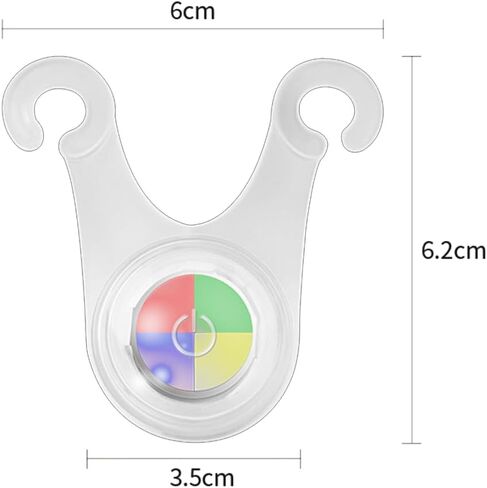 Camping Light for Tent - 12Pcs Compact Lights for Tent Cord , Multipurpose Lights for Bike (Rainbow Color) in Saudi Arabia