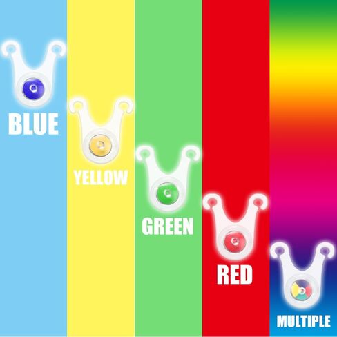 Camping Light for Tent - 12Pcs Compact Lights for Tent Cord , Multipurpose Lights for Bike (Rainbow Color) in Saudi Arabia