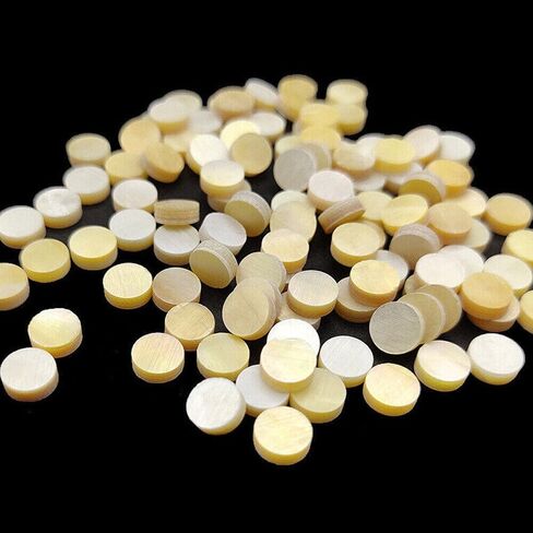 50pcs 2mm Shell Pearl Golden Yellow Inlay Dot Guitar Fret Fingerboard Luthier in Kuwait