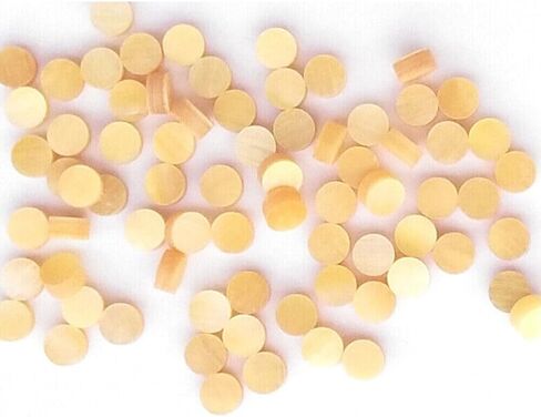 50pcs 2mm Shell Pearl Golden Yellow Inlay Dot Guitar Fret Fingerboard Luthier in Kuwait